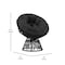 Flash Furniture Bowie Comfort Series Black Swivel Patio Chair with Black Cushion JE-5101W-BK-GG - alternate 4